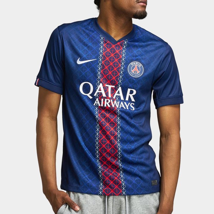 Paris Saint-Germain (PSG) 2023/24 Home Jersey with Shorts. QATAR AIRWAYS (Embriodery)