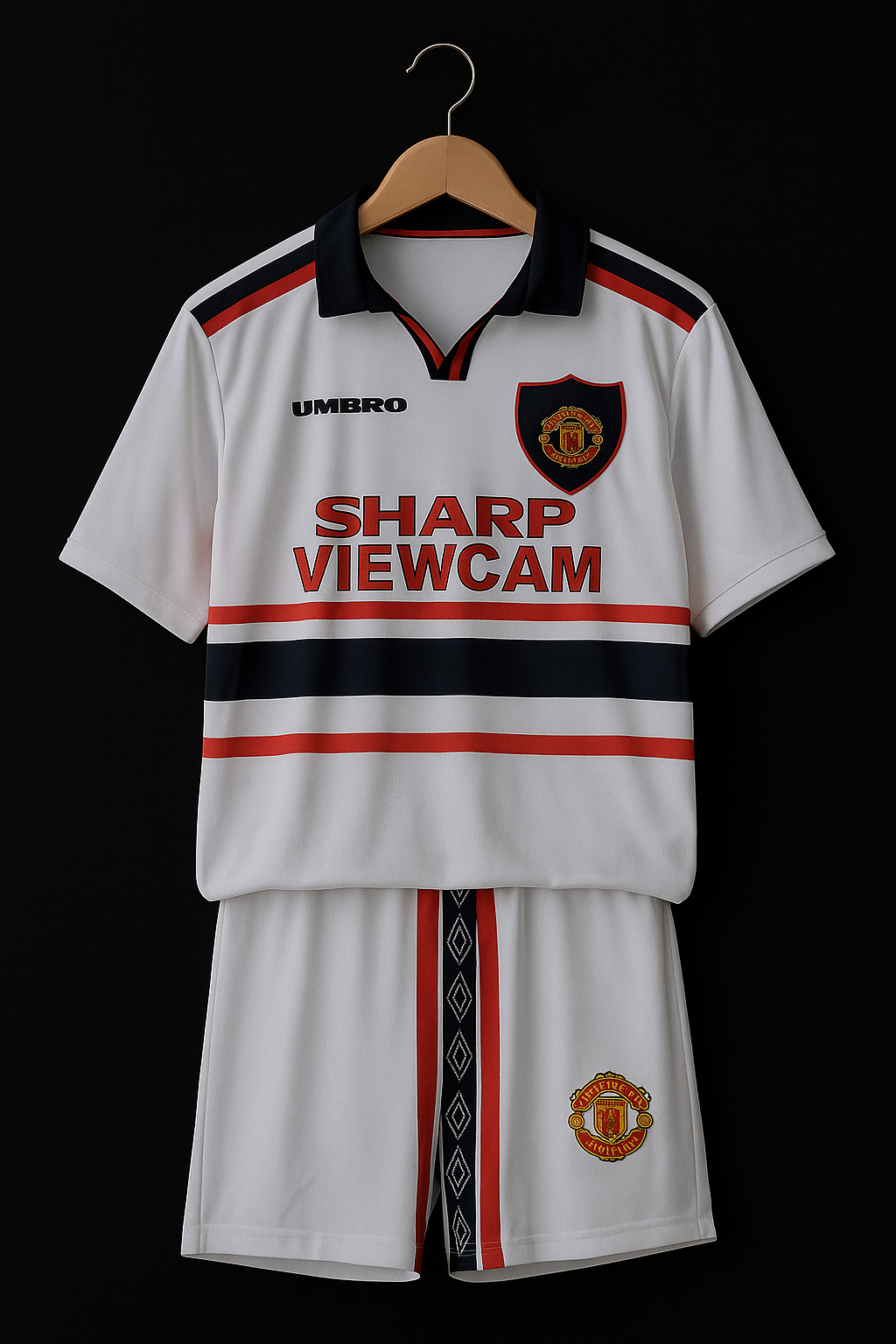 Manchester United Classic Retro Edition Jersey Kit.(Embroidery)