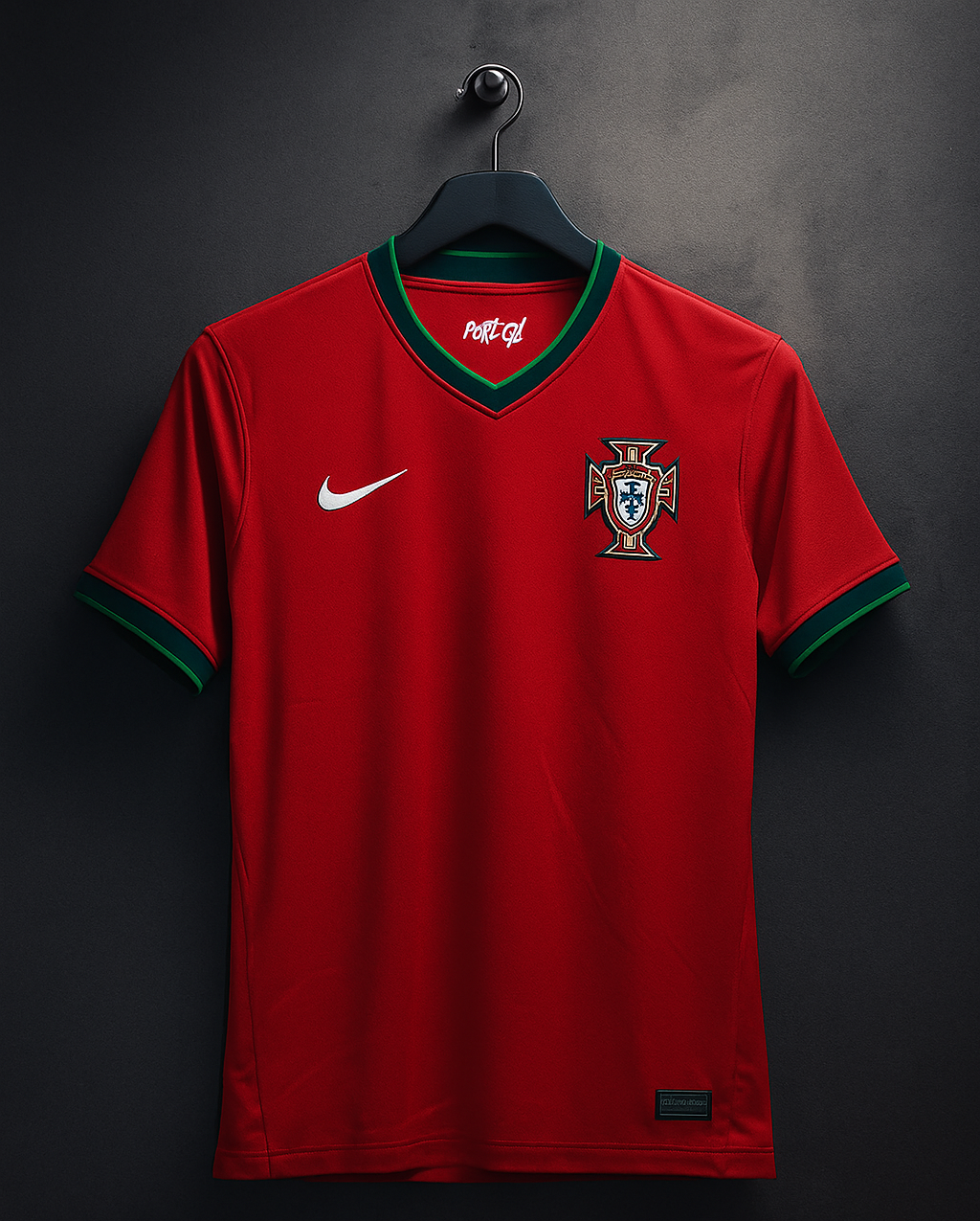 Portugal Home Jersey 2025.(Embroidery)