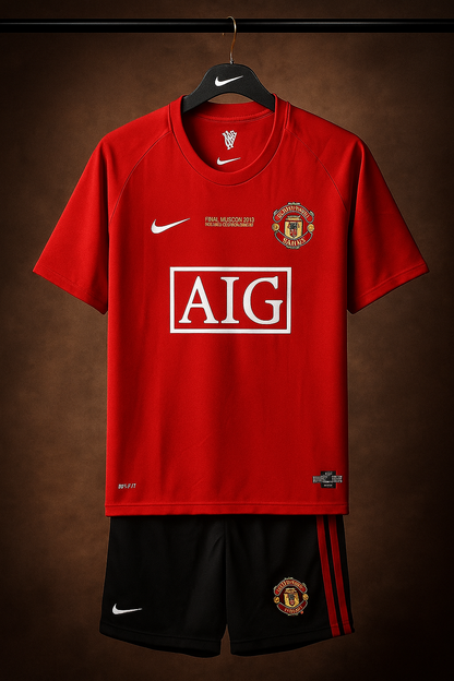 Manchester United 2008 Moscow Final Edition Jersey Kit.(Embroidery)