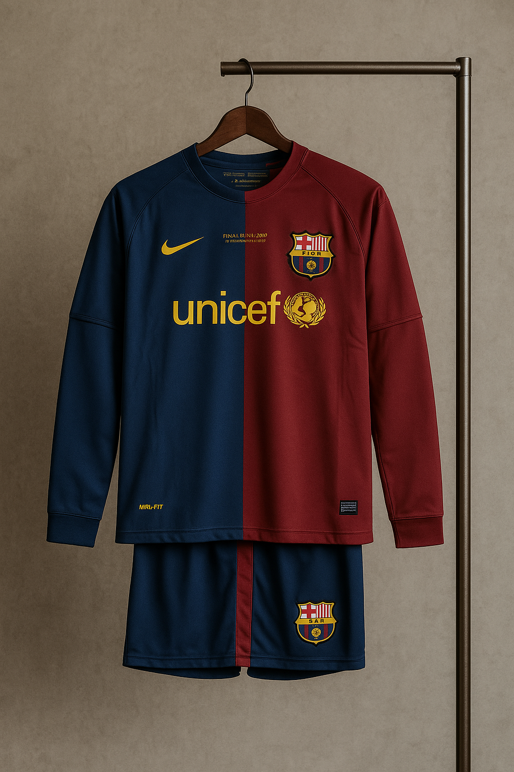 FC Barcelona 2008–09 Home Jersey Kit.(Embroidery)