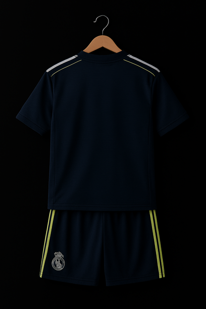 Real Madrid Navy Elite Edition Jersey Kit. (Embroidery)