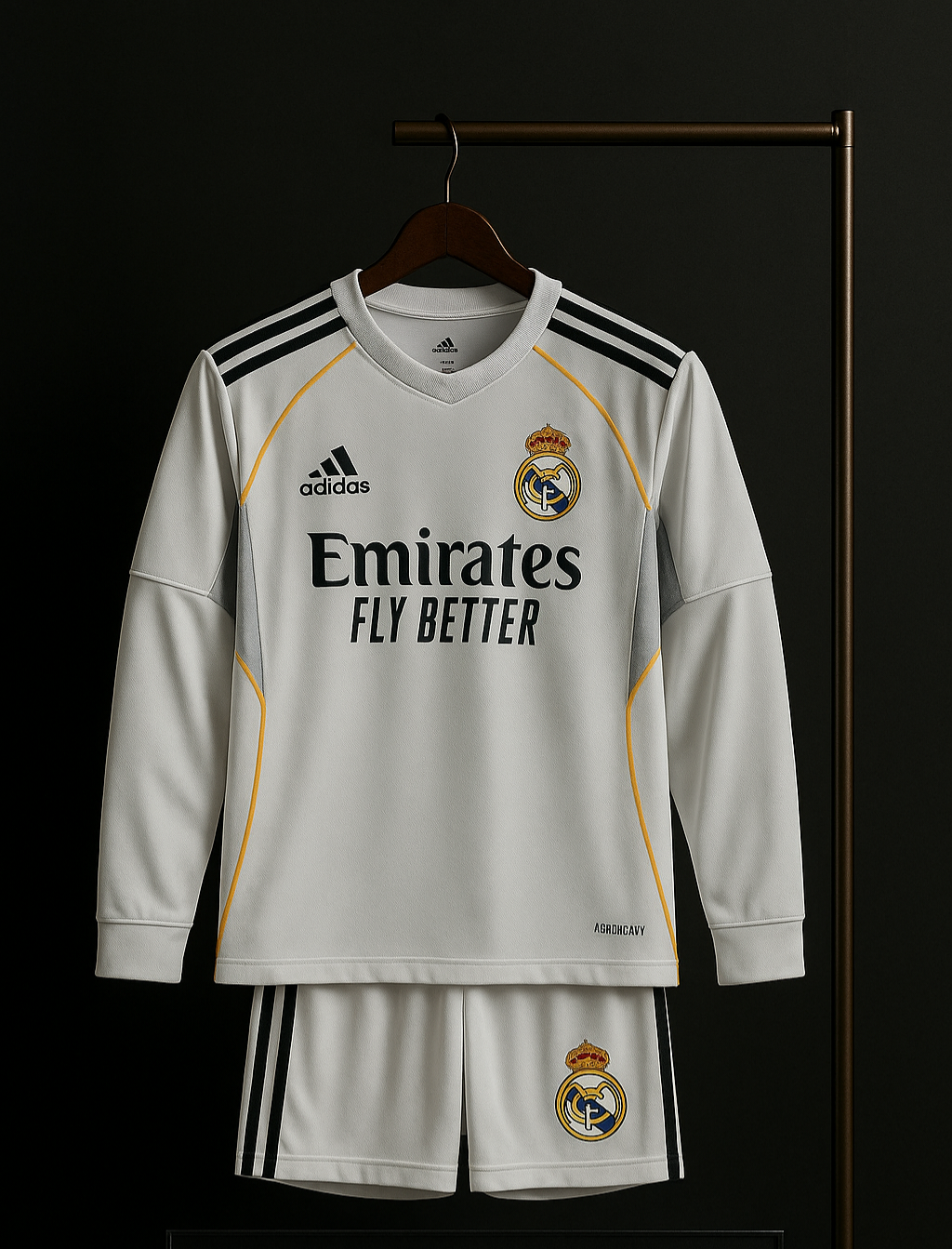 Real Madrid Home Jersey kit Premium Edition. (Embroidery)