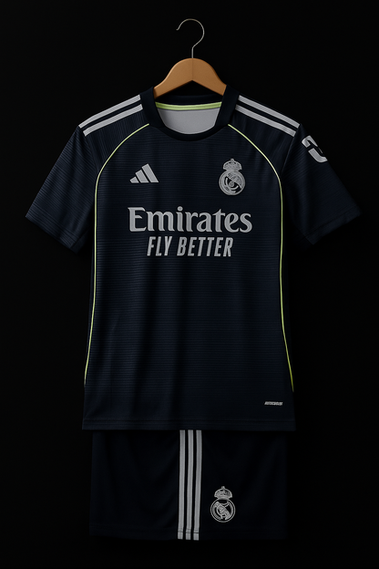 Real Madrid Navy Elite Edition Jersey Kit. (Embroidery)
