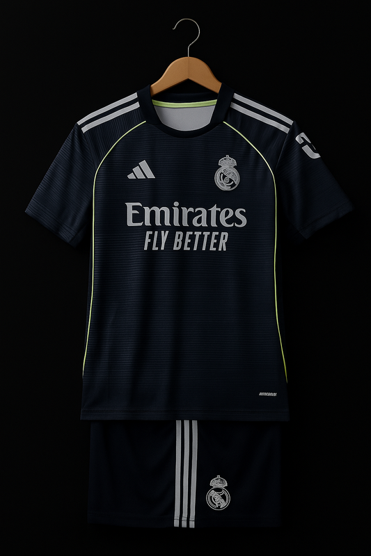 Real Madrid Navy Elite Edition Jersey Kit. (Embroidery)