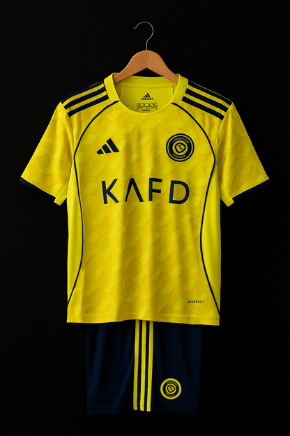Al Nassr Vibrant Yellow Edition Jersey Kit. (Embroidery)