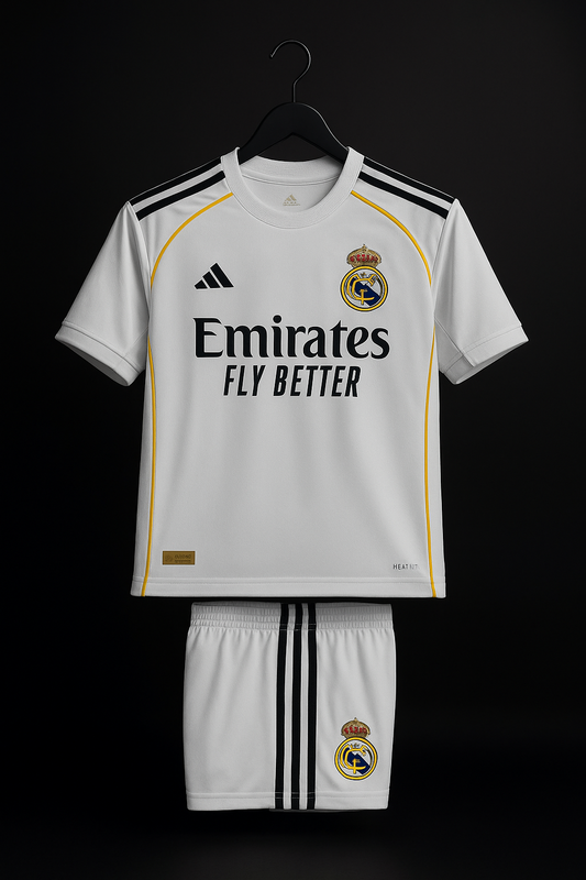 Real Madrid Home Jersey Kit 2023/24 Emirates fly better (Embriodery)