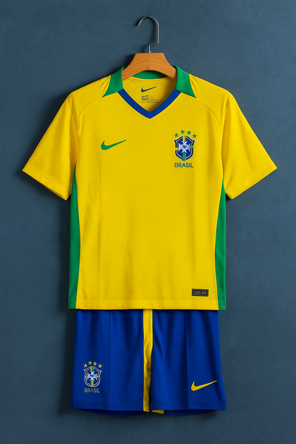 Brazil National Football Team jersey Kit. (Embriodery)