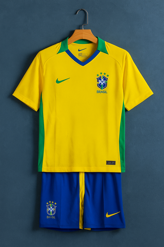 Brazil National Football Team jersey Kit. (Embriodery)
