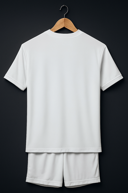 Al Nassr White Gold Elite Edition Jersey Kit.(Embroidery)