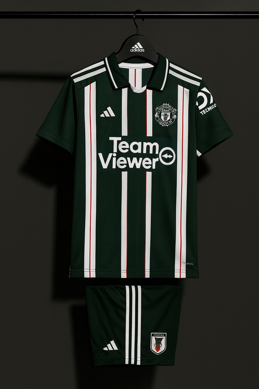 Manchester United 2024–25 Green Third Kit. (Embroidery)