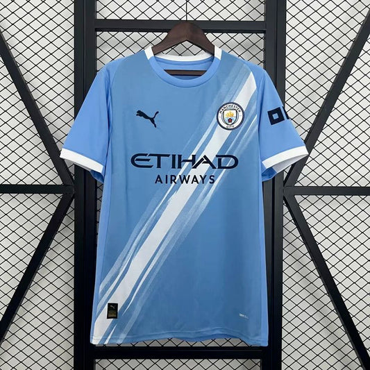 " Manchester City 2023/24 Home Jersey kit" ETIHAD AIRWAYS (Embriodery)