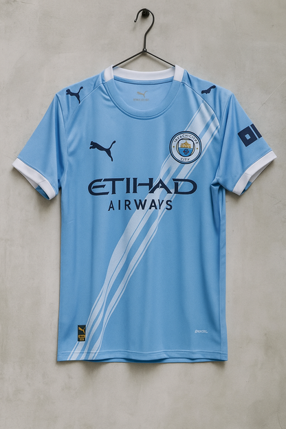 Manchester City Home Jersey 2025.(Embroidery)
